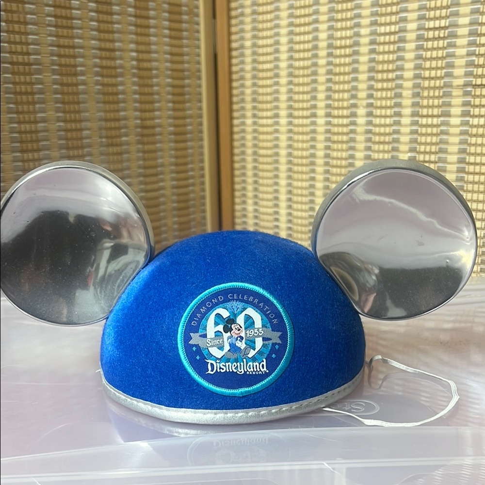 Disney Blue and Silver Commemorative Mickey Ears Hat